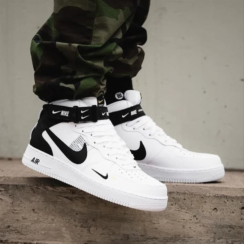 nike air force utility white mid