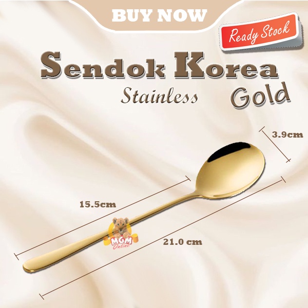 Gold SUJEO sendok makan emas korea Gold dinner Spoon korean