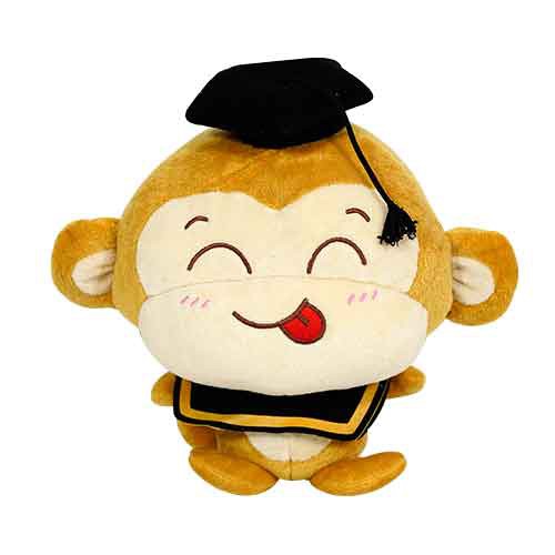 Boneka Wisuda Monyet Monkey Istana Boneka Chiyo Gold Toga