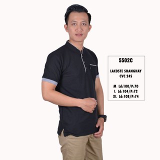  Kaos  kerah  pria  sanghai baju  kerah  pria  laccoste fashion 