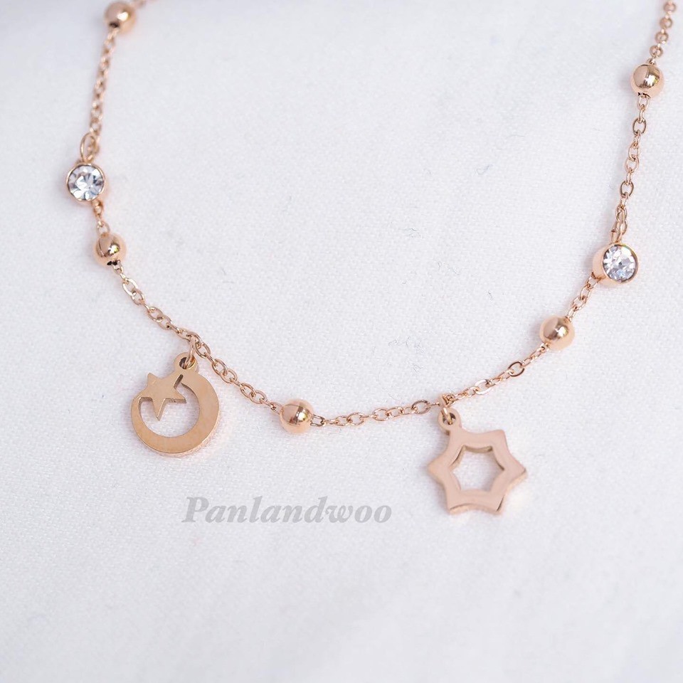  Gelang  Stainless Steel Panlandwoo Fashion Korea Untuk 