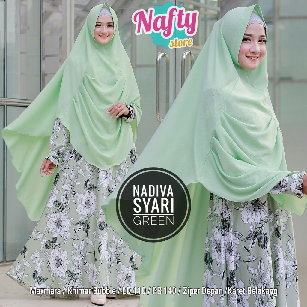 Nadiva Syari Maxmara Zipper depan ORI by Nafty