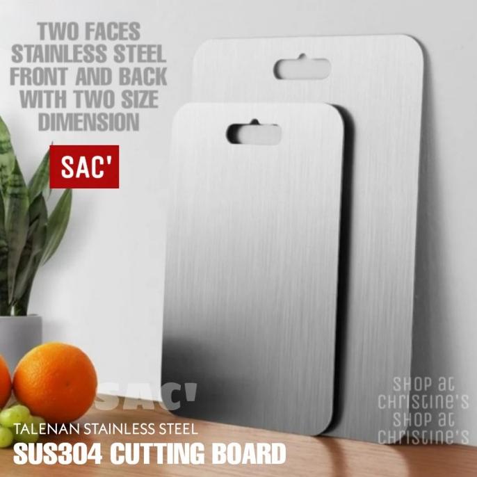 best produk] ESTE Cutting Board Full Stainless 304 Talenan 2 Sisi Papan Potong