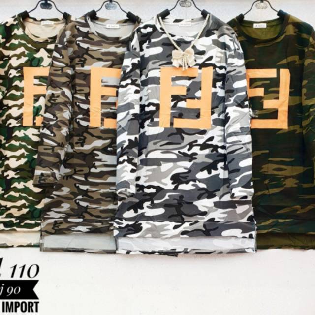 Atasan kaos import army