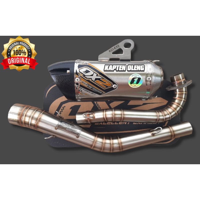 knalpot Supra125 Karisma Blade OX2 racing