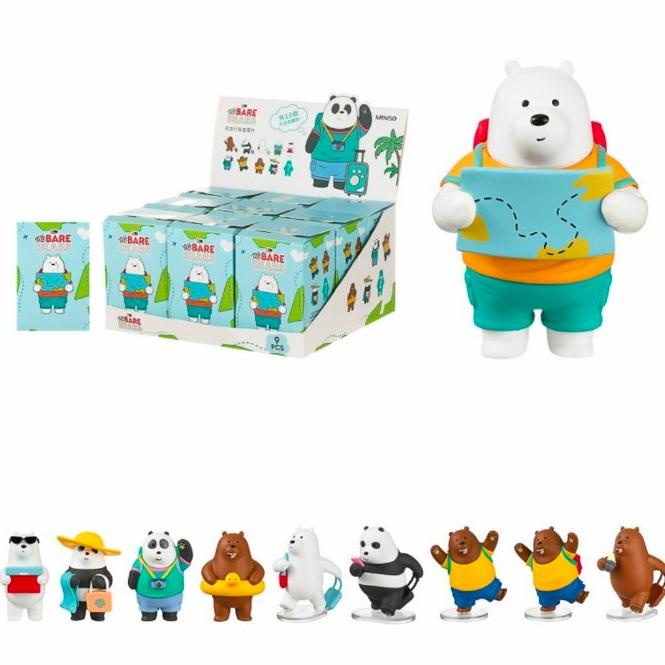 Miniso We Bare Bears Go To Travel Figure Blind Box