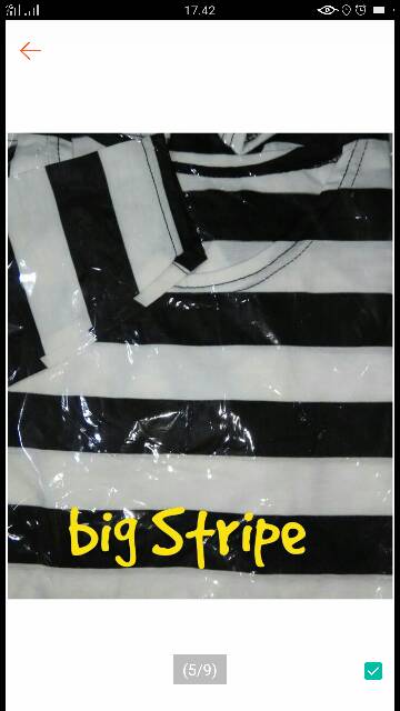 STRIPE TEE XL LENGAN PANJANG