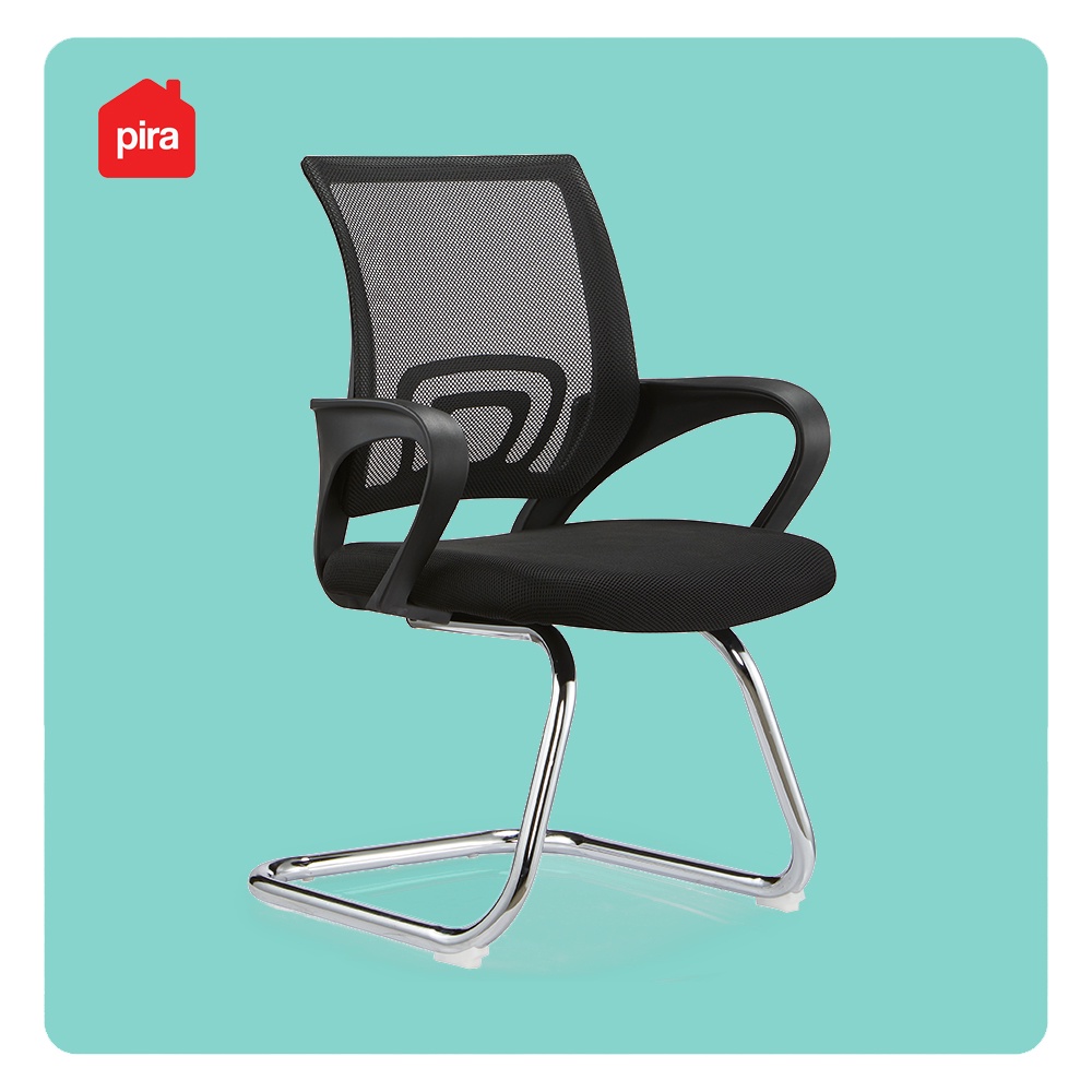 Pira - Finn VC PR Kursi Kerja / Kursi Kantor / Kursi Hadap-BLACK