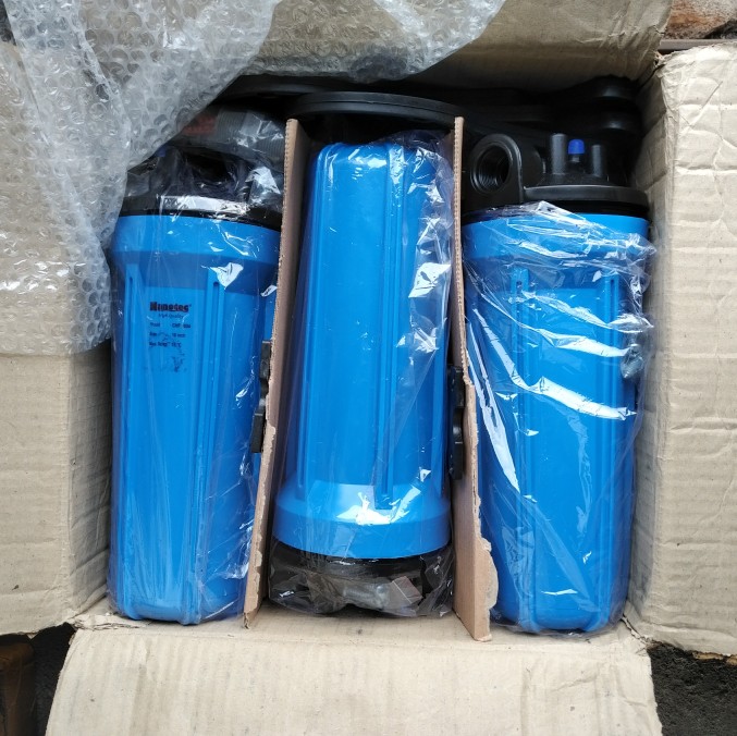Paket Gm 3 Filter Air Zat Besi Siap Pakai (blue 10 Drat 3/4 Spg)