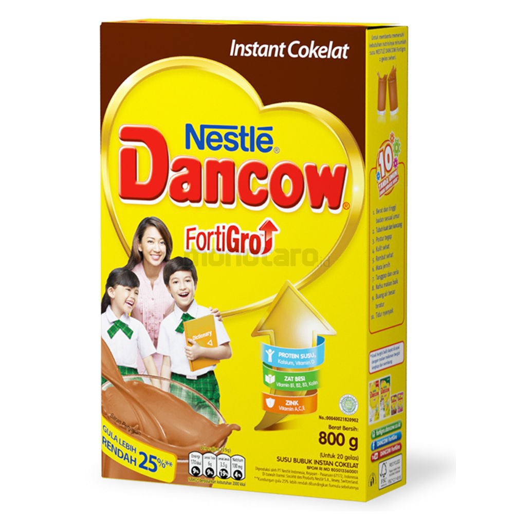 

Dancow FortiGro Instant/Coklat/Fullcream 800 gr