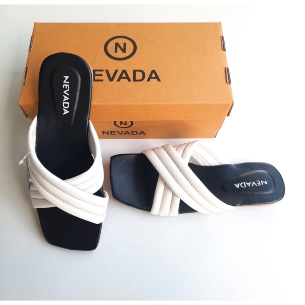 Sandal Wanita Nevada - Sandal Empuk - Sendal Puffy - Sandal Selop