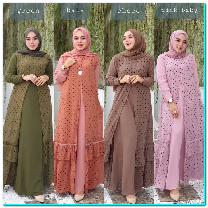 Gamis Terbaru 2022 Bj Gamis Lebaran Buju Games Kekinian Termurah Baju Muslimah Syari Bsju Muslim Mur