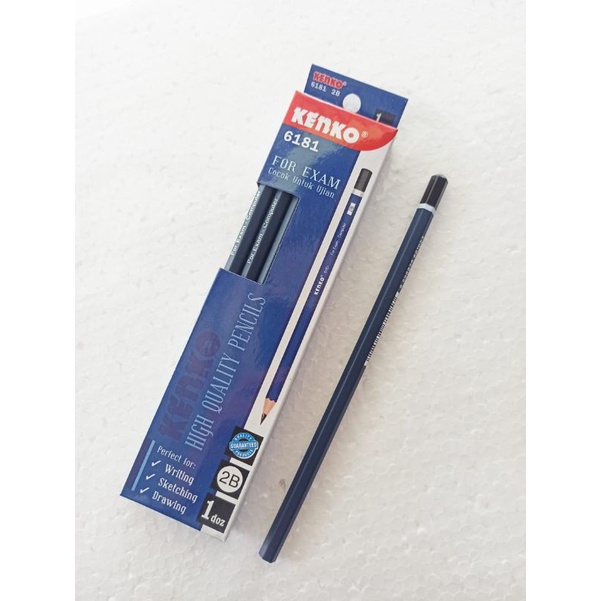 

1 PACK ISI 12 PCS pensil 2B merk kenko 6181