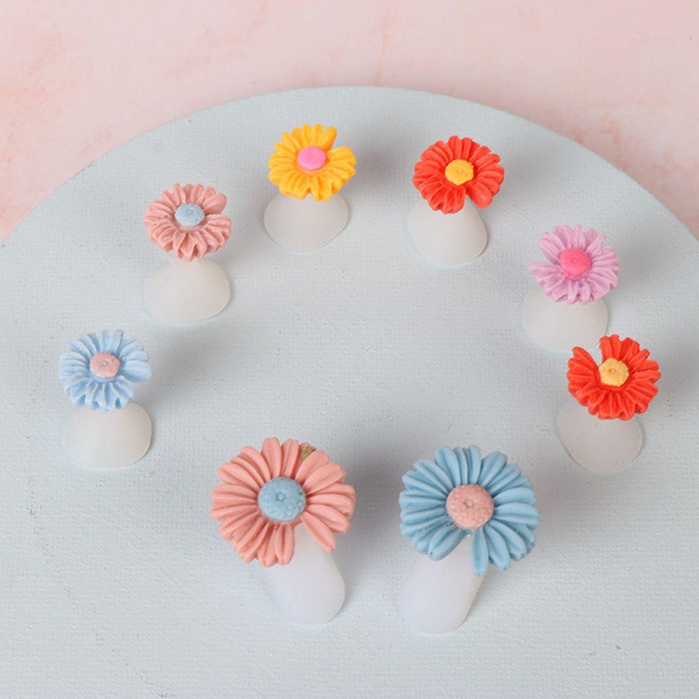 R-flower 8Pcs Pemisah Jari Kaki Silikon Pedicure Care Nail Art Foot Divider