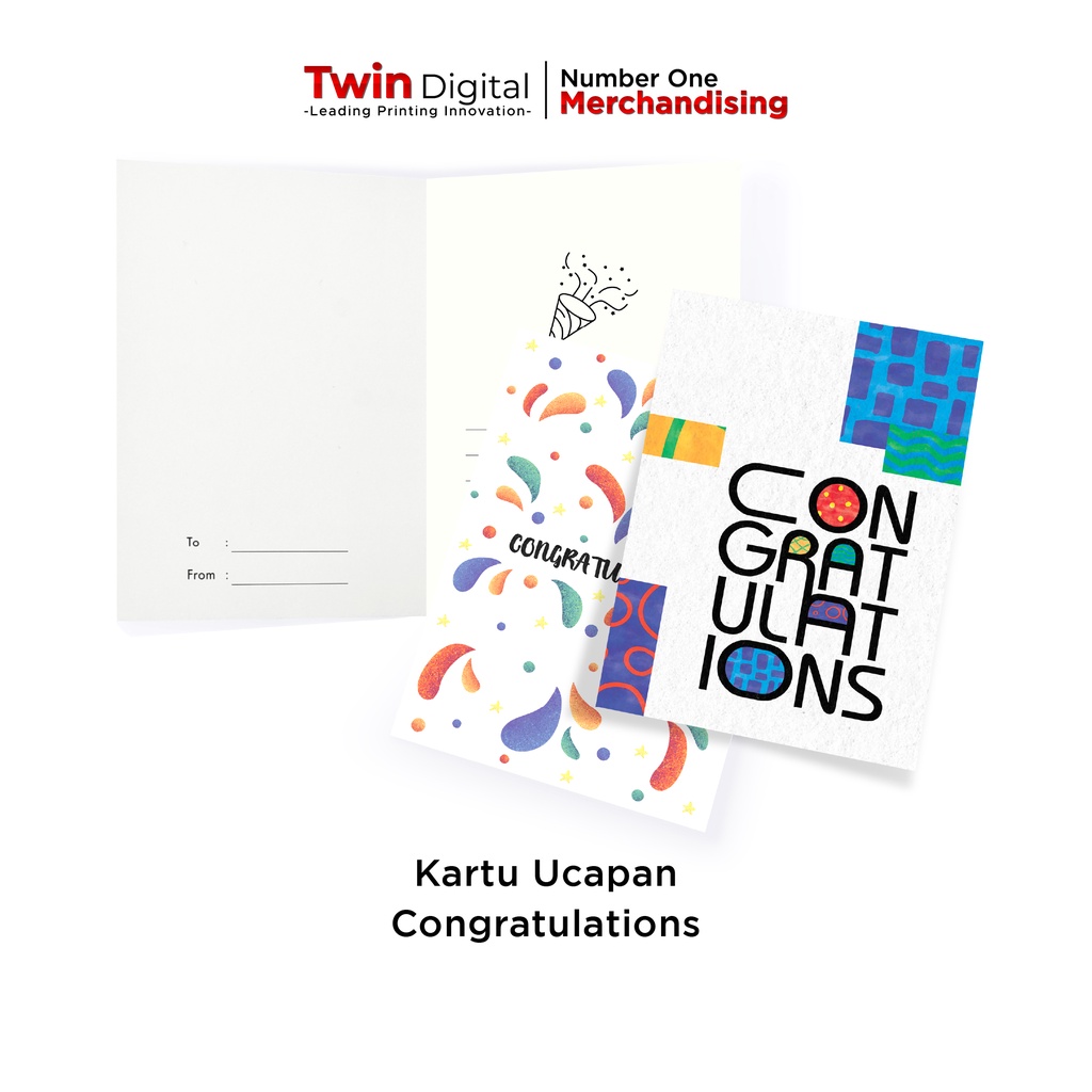 Twindigital Custom Kartu Ucapan Congratulations Hampers Wisuda Wedding Hadiah Lucu Murah -  Kartu Uc