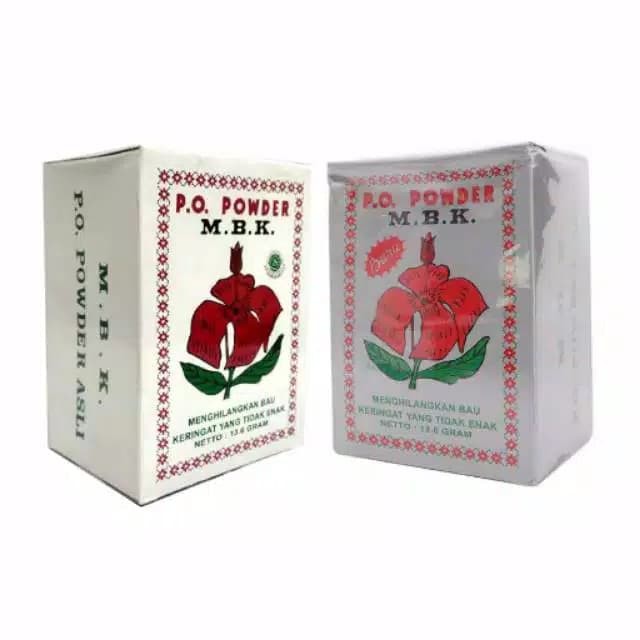 AS P O Powder MBK Bedak Bubuk Deodoran Ketiak Tabur M B K