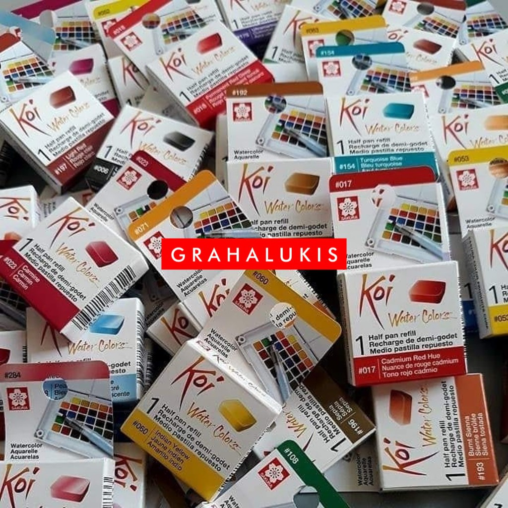 

Sakura Koi Watercolor Halfpans Refill 48 Warna