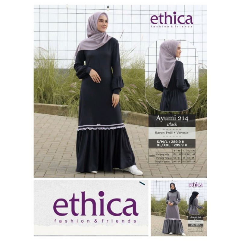 ETHICA AYUMI 214 BLACK / GREY