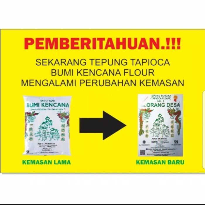 

Ds11D0 Sagu Tani Bumi Kencana Cap Orang Desa 1 Kg- Eceran G6040B