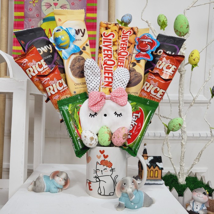 

Paket dekorasi box hampers easter bunny eggs kelinci telur paskah 108