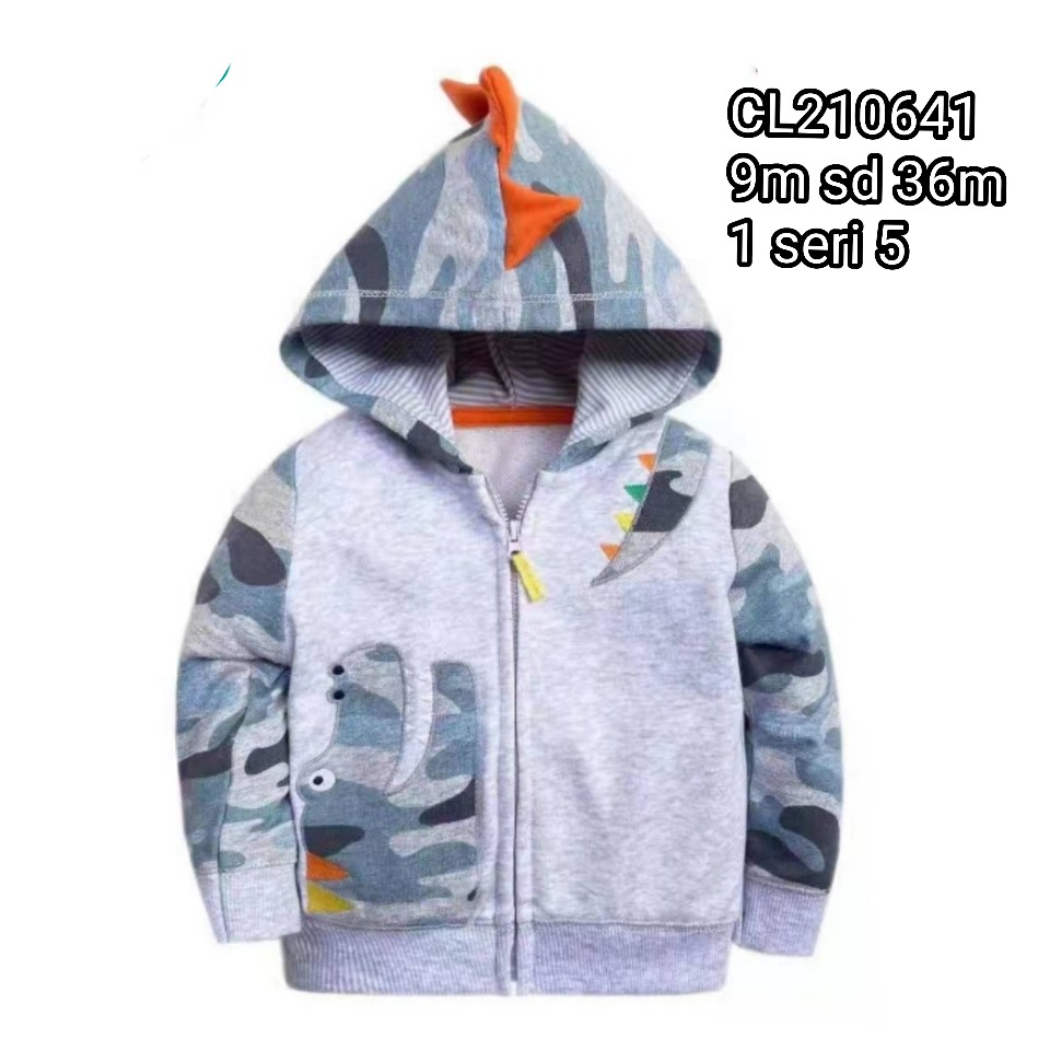 Jaket bayi cowok/Jaket baby cowo / jaket anak laki motif terbaru catell love usia 9M-3T