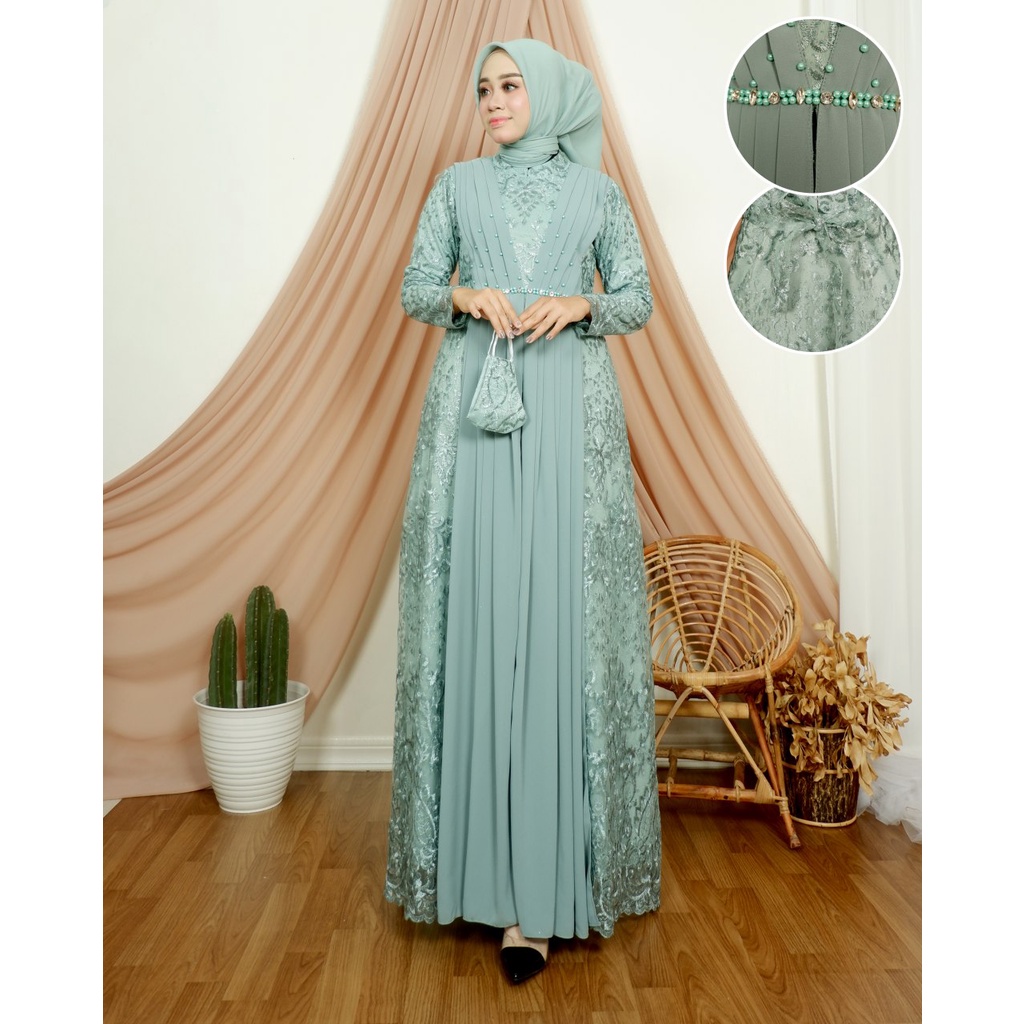 Ready Gamis Savana Dress Modern//Gamis pesta Terbaru 2022//Gamis Brokat Tille Terbaru//Gamis terbaru//Pakaian wanita/dress/gamis termurah/baju kurung/gamis