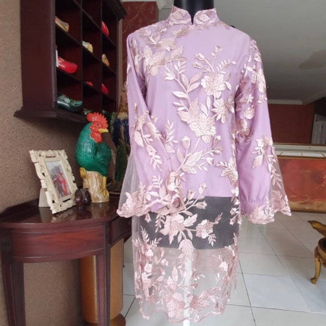 Tunik brokat dress muslim