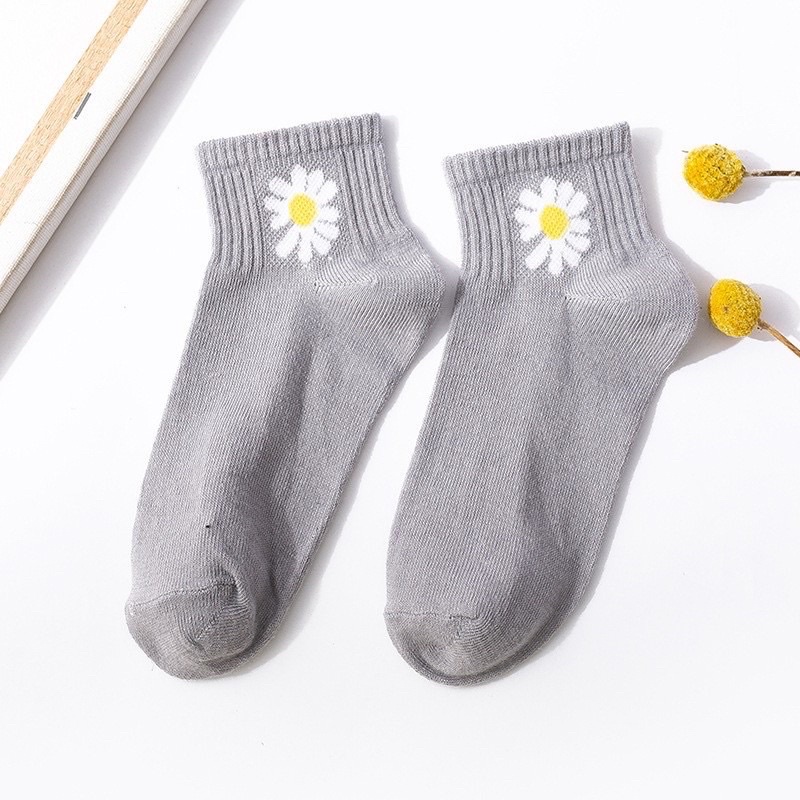 [ACQ] [KK] Kaos Kaki Dewasa Motif Bunga [02]-6