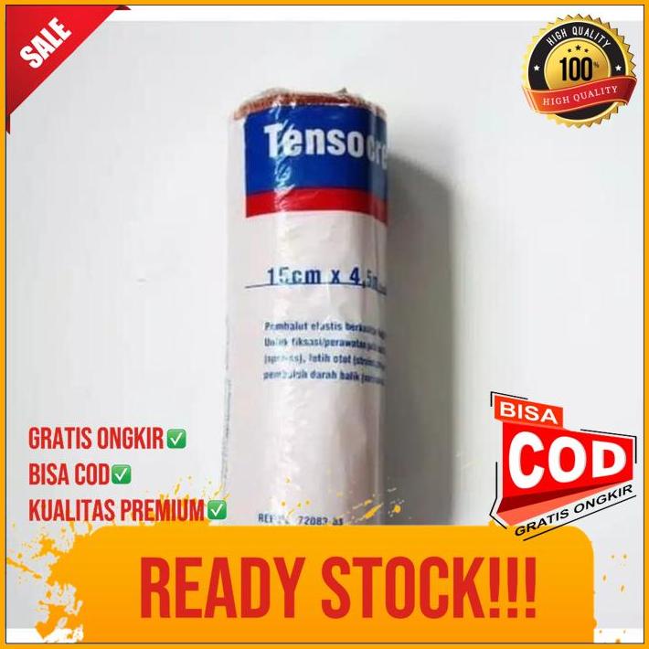 tensocrepe 15cm x 45m perban elastis perban coklat perban kain