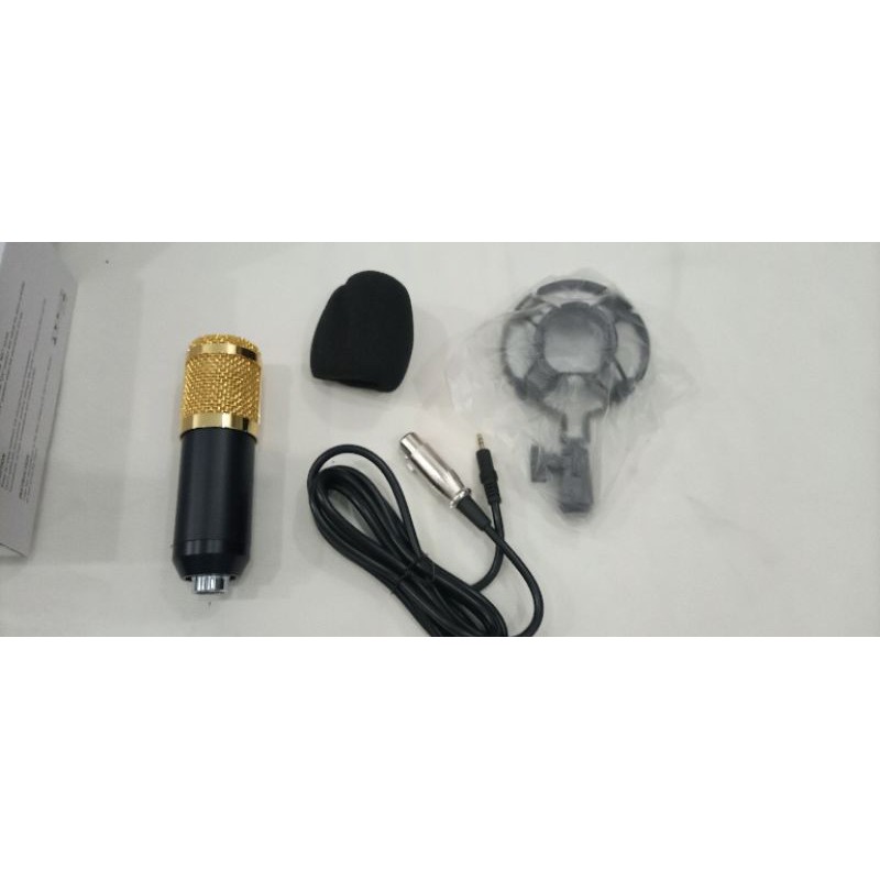 Microphone Condenser Studio with Shock Proof Mount BM800, Mic Mikrofon Kondenser BM-800 BM 800 8000