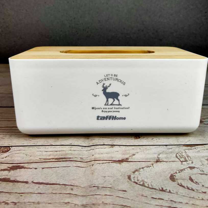 Kotak Tisu Kayu Multifungsi Model 1 Slot - TaffHOME- ZJ001