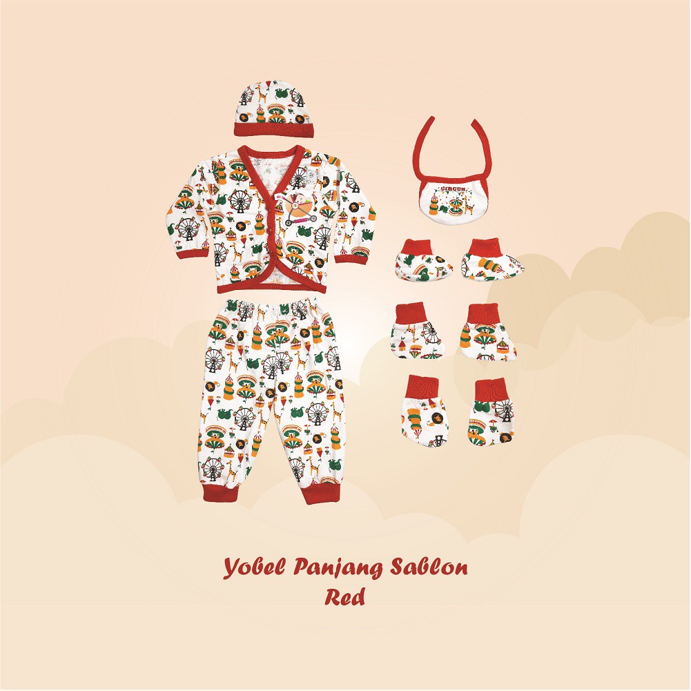 VINATA-SETELAN BAYI SET YOBEL PANJANG SABLON-SETELAN BAYI COWOK SET TERMURAH
