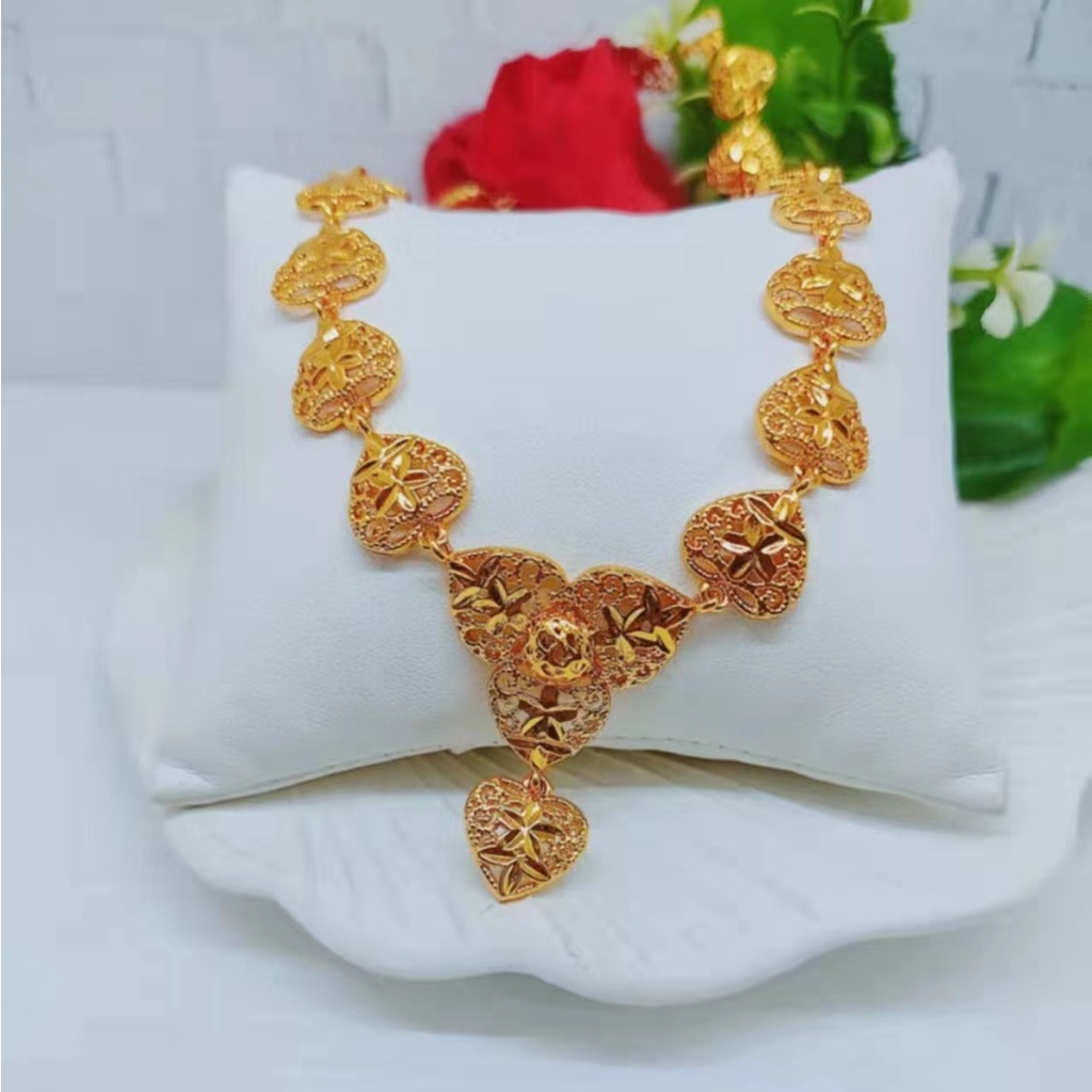 Kalung Xuping Lapis Emas 24K Perhiasan Fashion W07