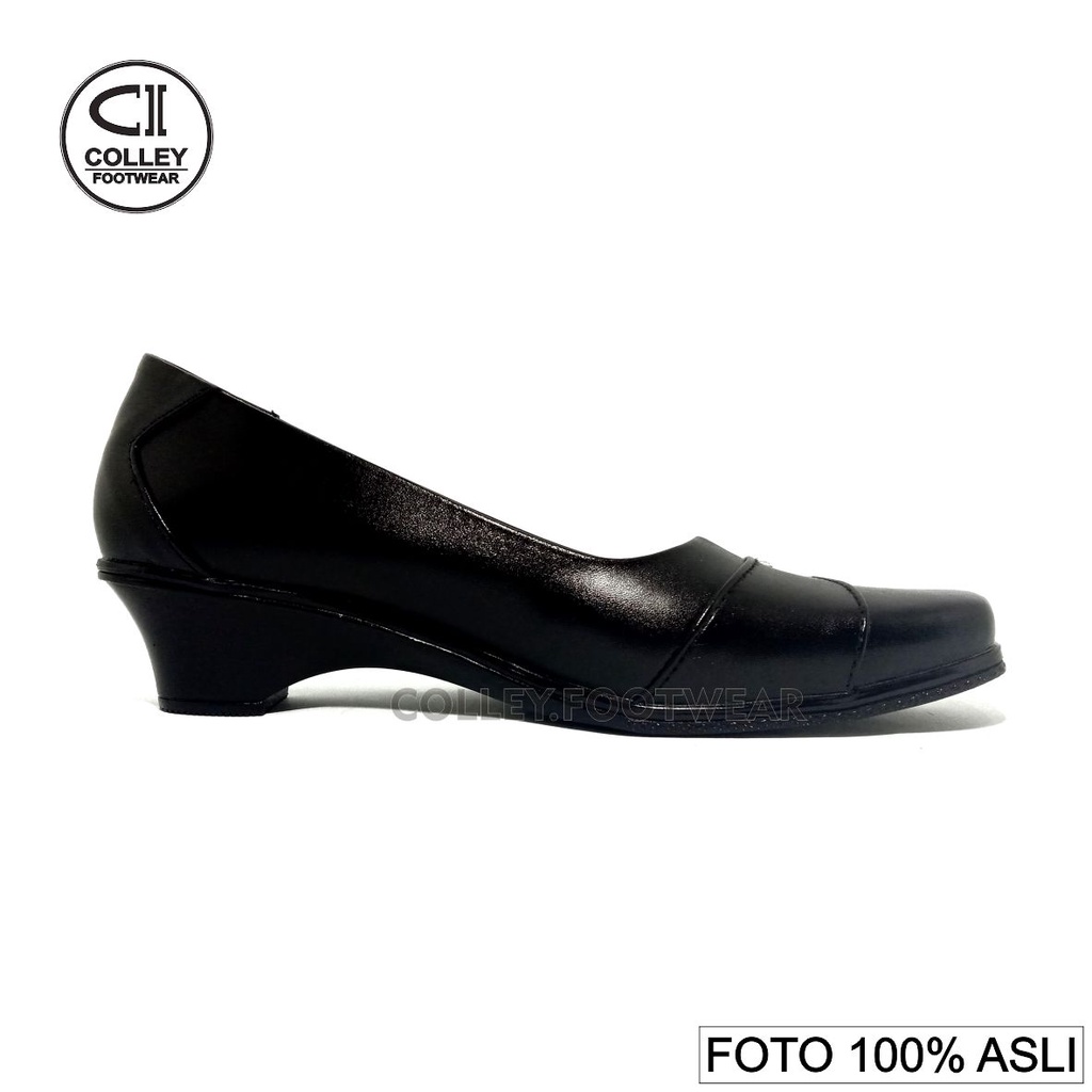 COD - Sepatu Pantofel Wanita 100% Kulit Asli / Ring / Formal / Kerja Kantor / CLY-PTL-034