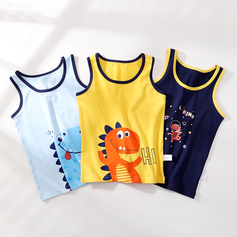 Set Singlet Anak Laki Laki / Dalaman Anak Laki Laki / Singlet Anak Cowok / Kaos Singlet Anak Laki Laki / Singlet Anak Katun / Kaos Oblong Anak Cowok