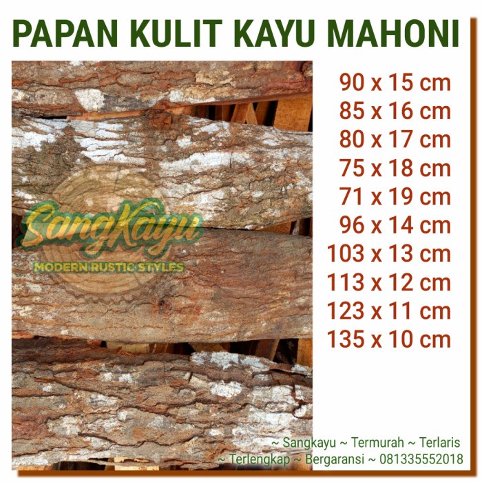 Media tanam anggrek papan kayu kulit Bahan kerajinan hiasan dinding 04