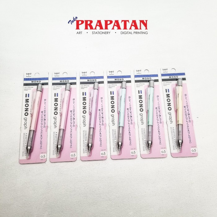 

(BISA COD) Tombow Mechanical Pencil Mono Graph 0.5mm Pastel Color - Coral Pink 136D