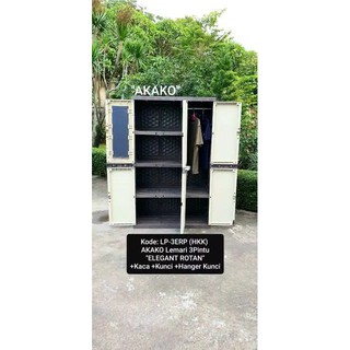 Lemari Plastik ELEGAN motif Rotan kaca Kunci Hanger Lemari Plastik ELEGAN motif Rotan kaca Kunci Hanger