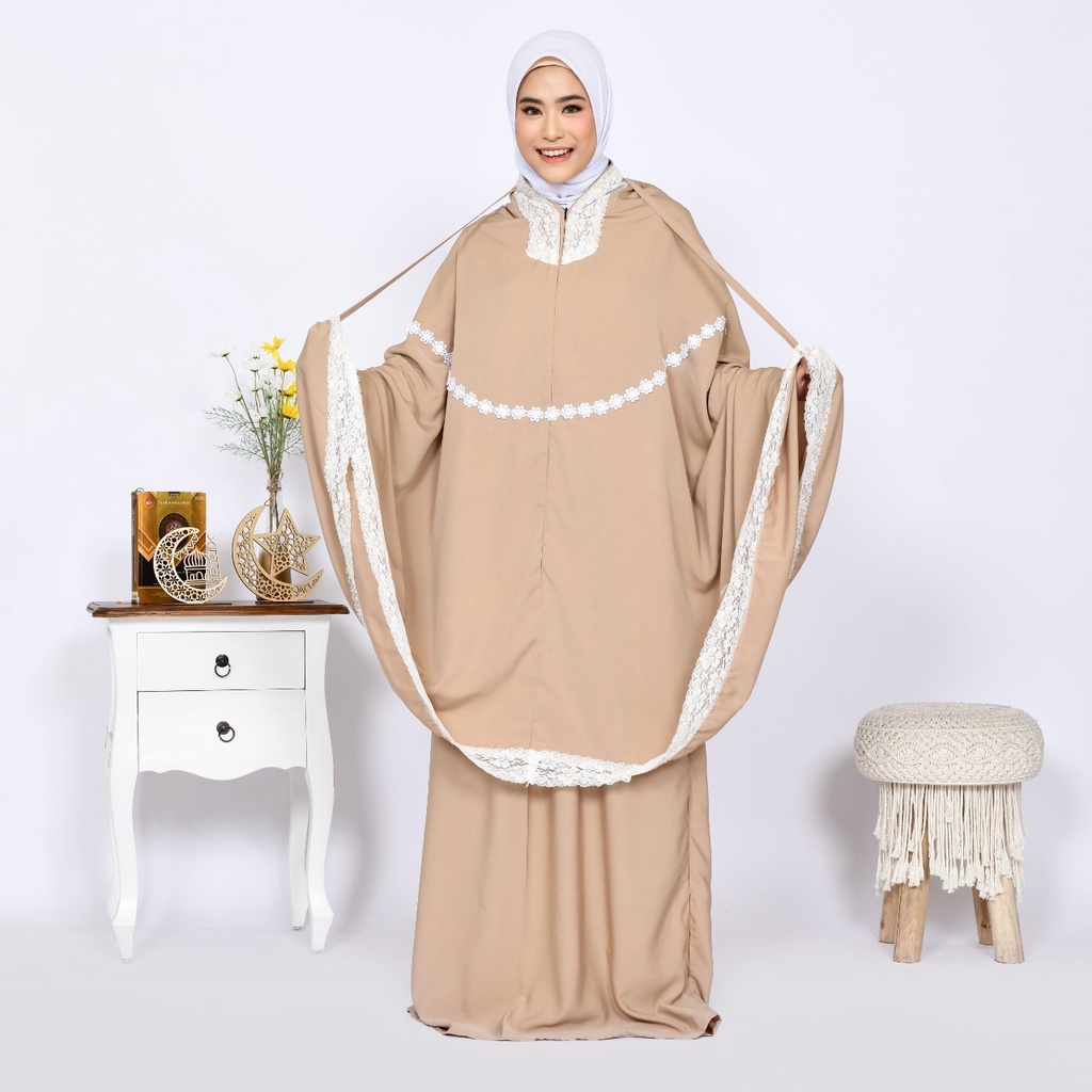 Mukena Dewasa Super Silky Premium Renda Mewah