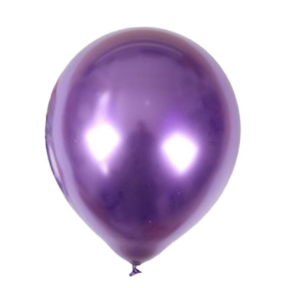 Balon Latex Metallic Chrome uk: 12 inch, Balon Chrome Metalik perpack isi: 10 pcs