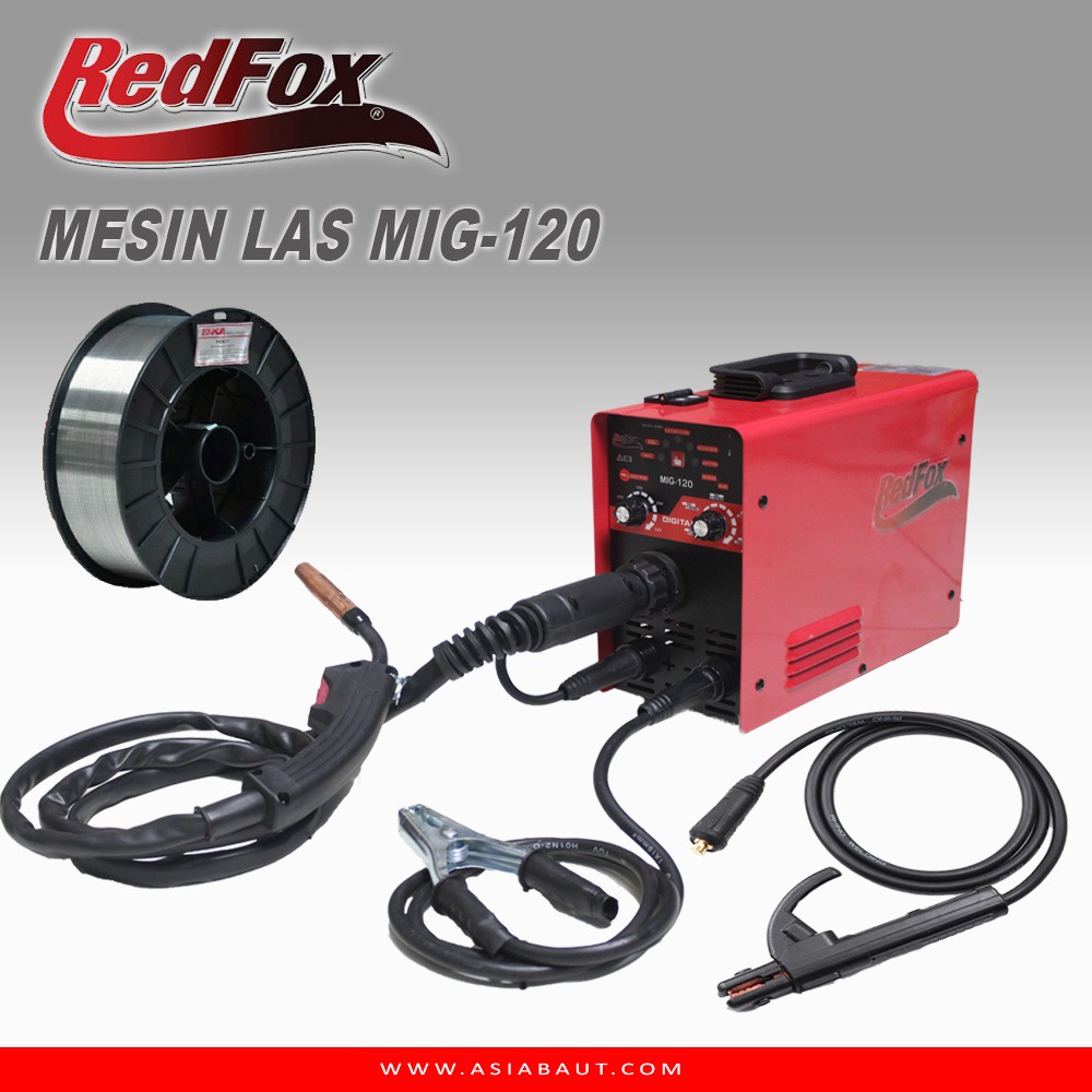 MESIN LAS 3 IN 1 MIG TIG MMA CO2 TANPA GAS 120 A 160A FW120 MIG/MMA Travo Las Mig MIGI CO2 Tanpa Gas+ Bonus Kawat Flux WELDING MIGi GASLESS JAPAN ORIGINAL GARANSI RESMI