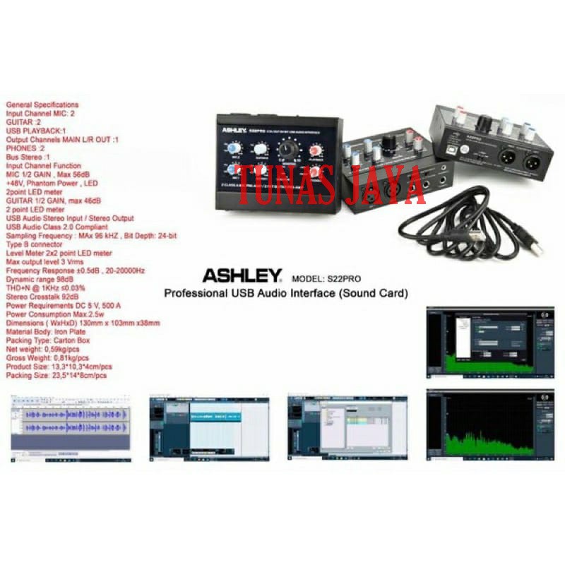 Soundcard Ashley S22pro s22 pro s 22pro Original