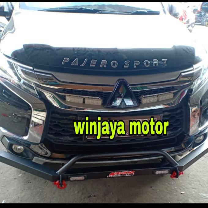 Tanduk Depan All New Pajero Sport Bumper Guard Towing Bar Rhino Besi