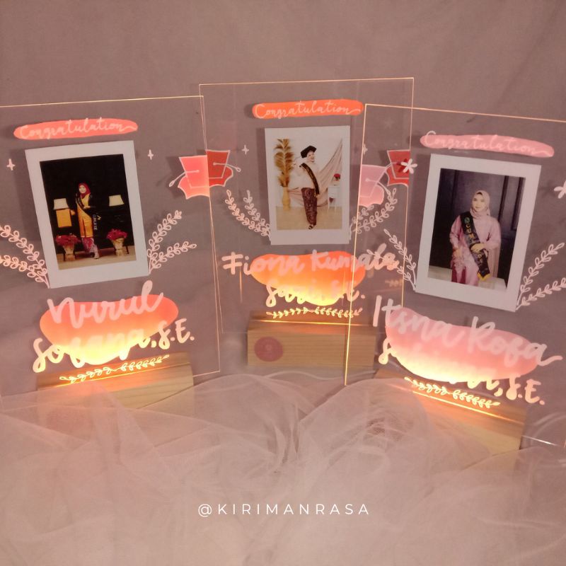 

ACRYLIC LETTERING LED | KADO UNIK AESTHETIC MURAH