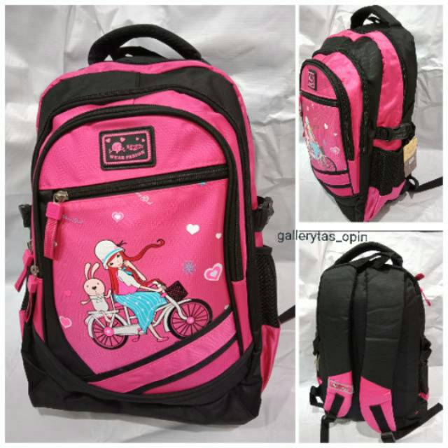 silver girl tas ransel sekolah