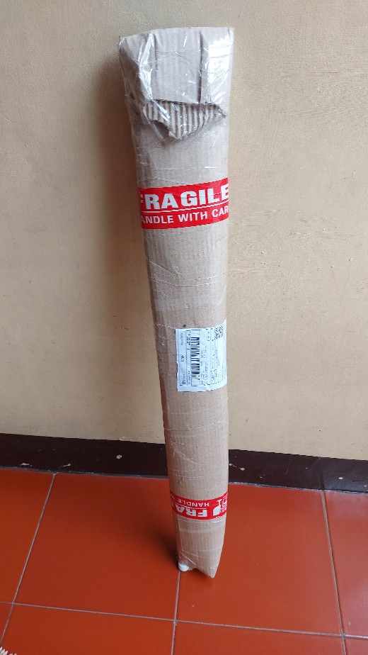 Payung Tongkat Silver Plus Alat Sliding Pelindung Plastik Cover No Drip Unbreakable Awet Tahan Lama