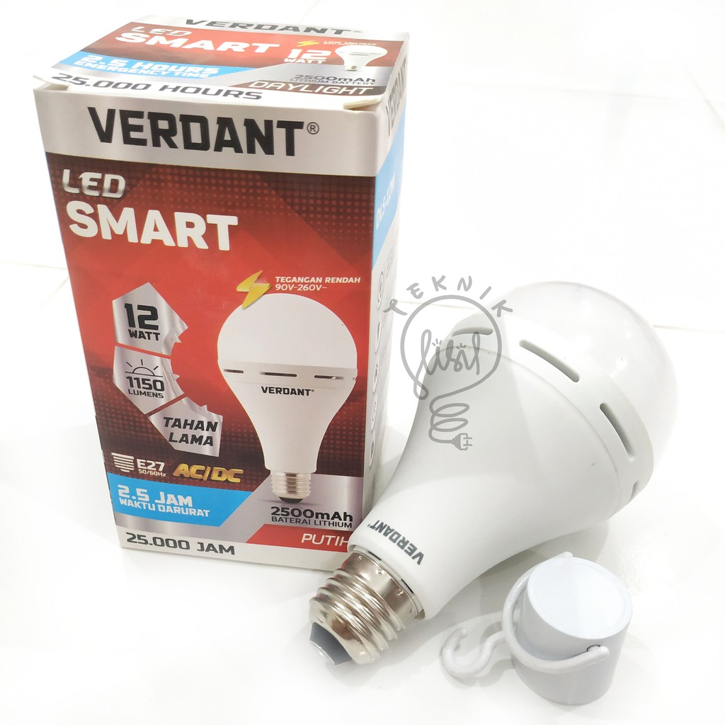 LAMPU LED EMERGENCY GANTUNG VERDANT LED SMART 12 WATT - LEV0200310AA