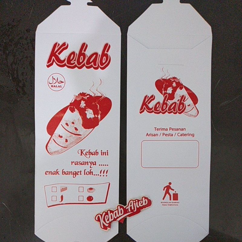 

Kemasan Kecil Dus Kebab (50pcs), 1 Warna