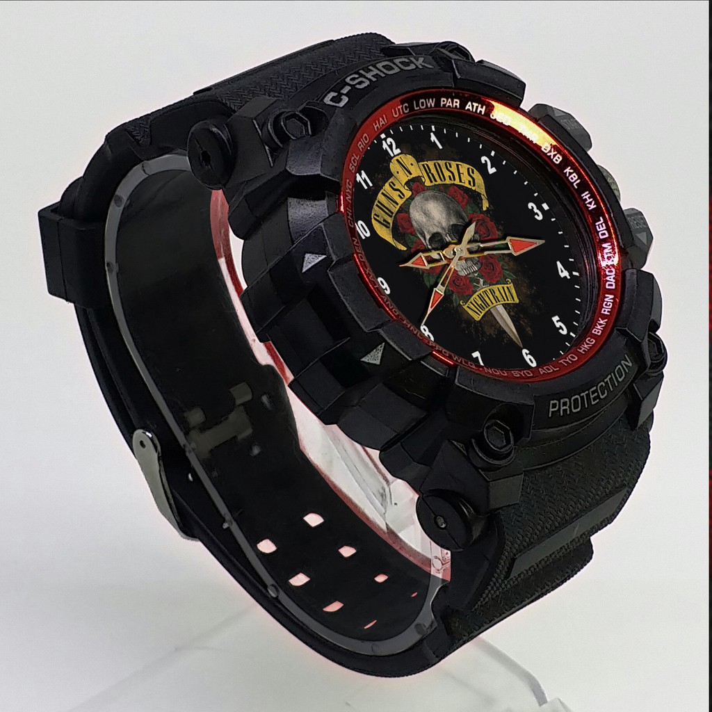 (ISTIMEWA BOSSQUE) JAM TANGAN GUNS N' ROSES LIST MERAH - EXCLUSIVE 6