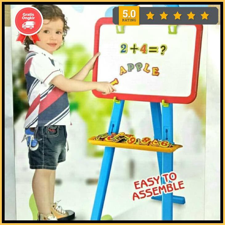 

Papan Tulis Anak/Learning Easel 3In1 - Biru Jneny789